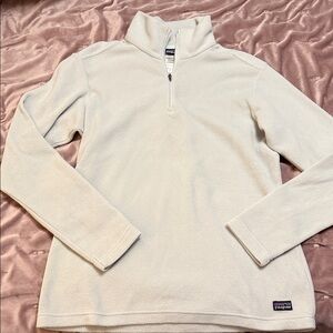 Patagonia Grayish-Cream Fleece Pullover